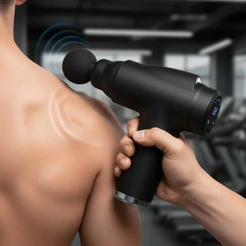 Deep Tissue Massage Gun Relieves Tension Promotes Relaxation & Full Body Recovery