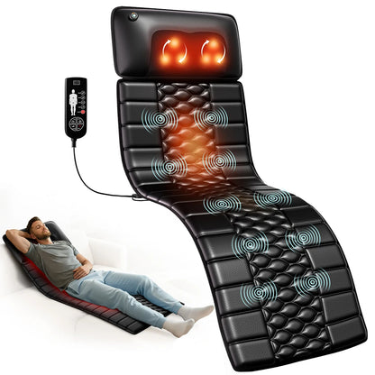 Shiatsu Massage Mat with Heat Melts Stress & Relaxes Your Entire Body