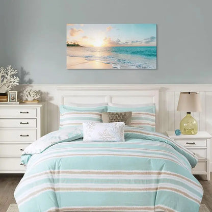 Tranquil Landscape Seascape Artwork Gentle Calming Ocean Tones