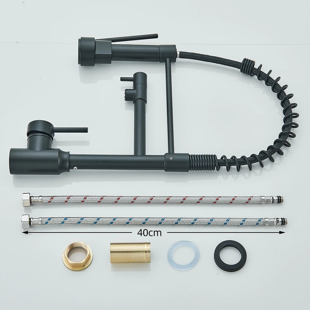 Pull Down Dual Spout Faucet Enhances Convenience, Style & Functionality