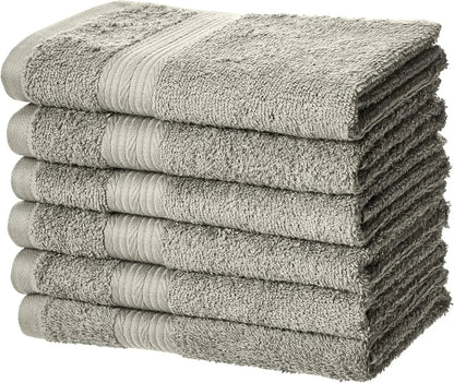 Over-Sized 100% Cotton Soft Absorbent Bath Towels - 2 Bath 2 Hand 2 Washcloths  Set