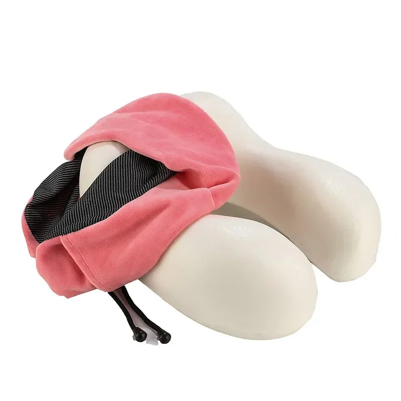 Soft U‑Shaped Memory Foam Pillow for Comfy Travel Rest