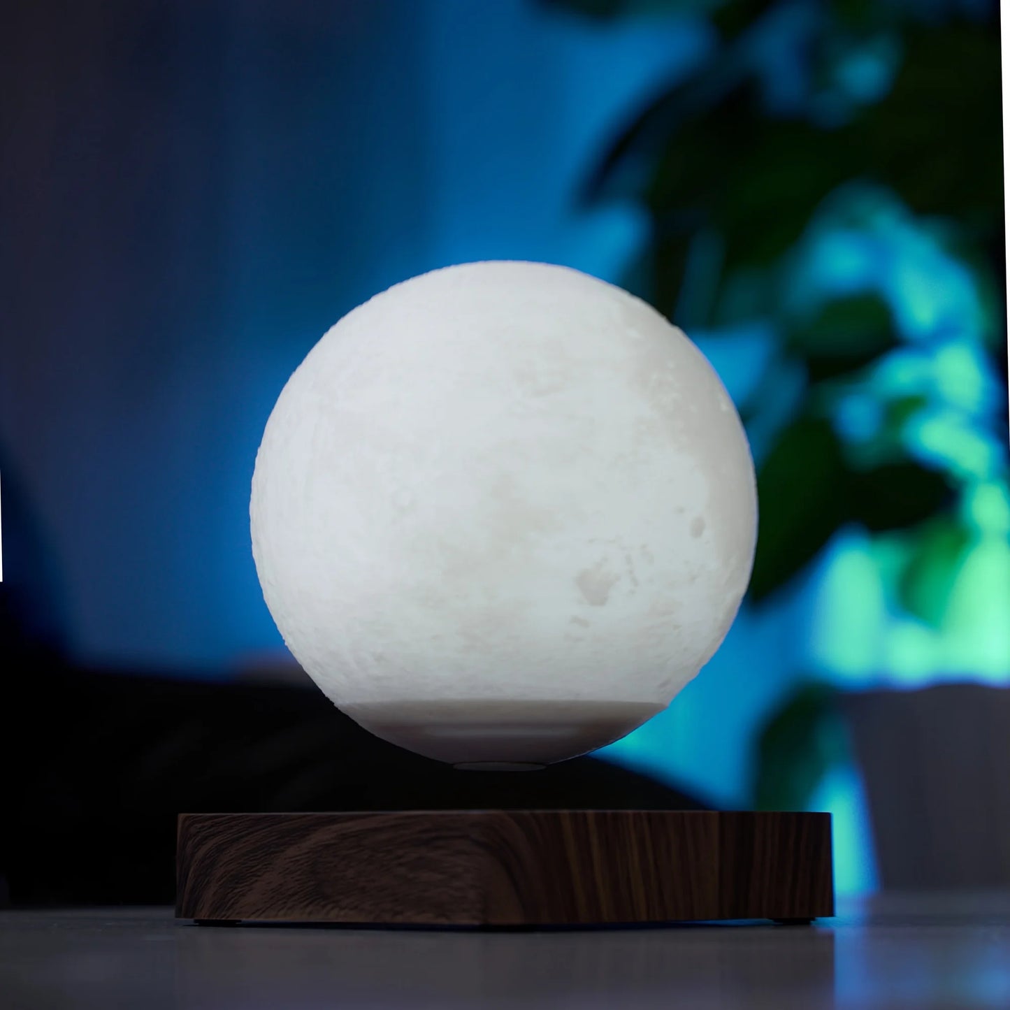 Magnetic Levitating Moon Table Lamp With 3 Lighting Modes