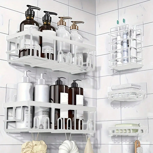 Space-Saving & Stylish Stainless Steel Shower Caddy