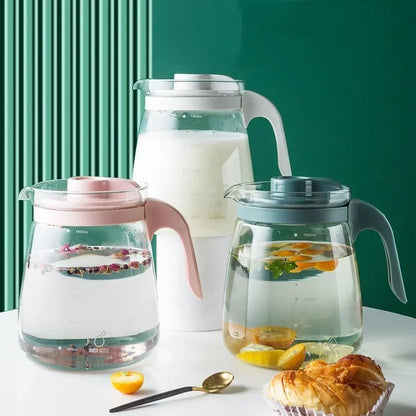Easy Pouring & Generously Sized Glass Kettle, High Temperature Resistance
