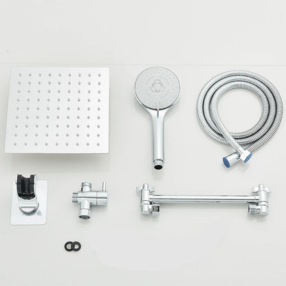 Shower Head Combo 8-12Inch High Pressure Rain Shower Head with Adjustable Extension Arm, 3-way Handheld Shower Spray