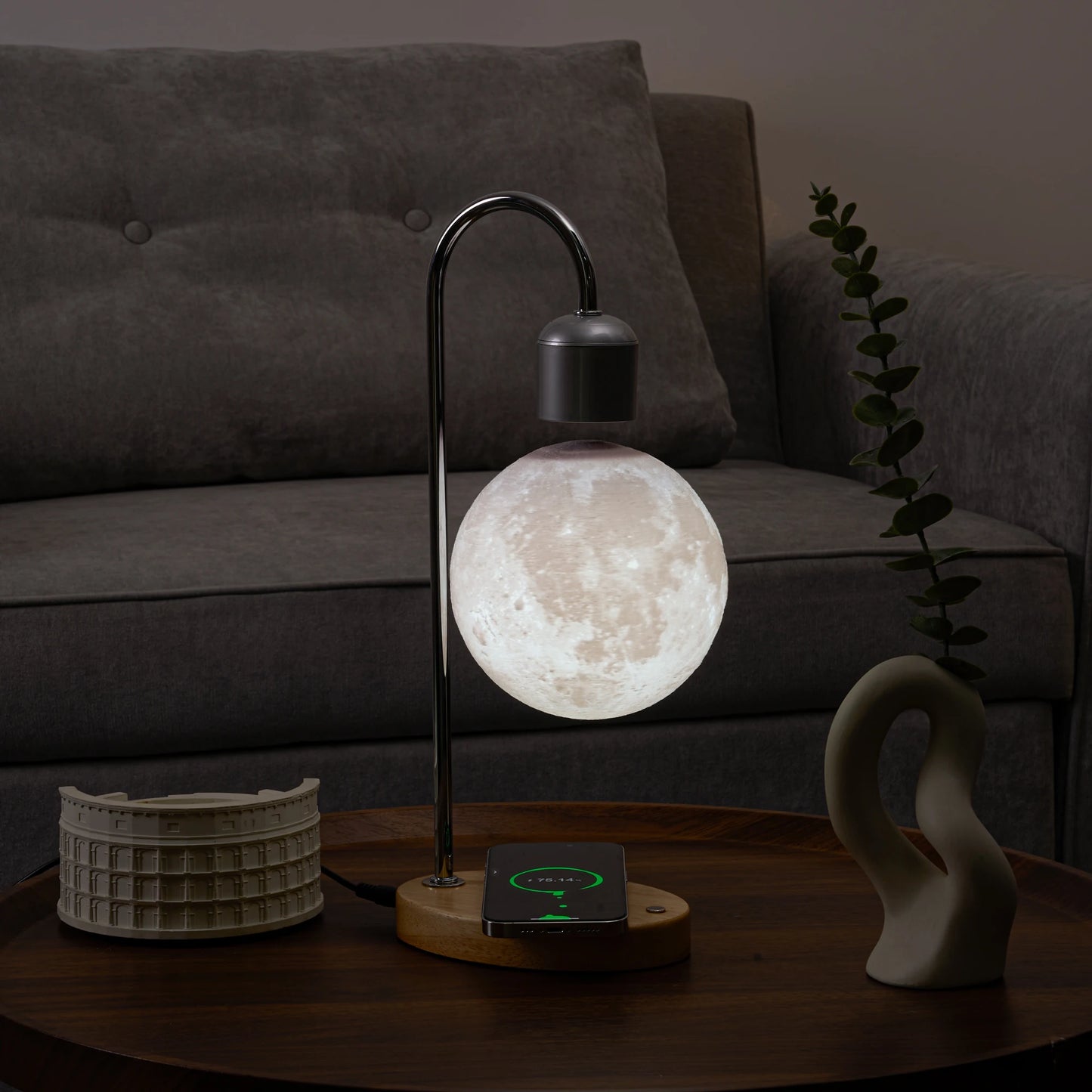 Zero-Gravity LED Magnetic Levitating Moon Lamp