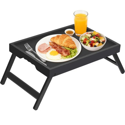 Folding Bamboo Bed Tray Enhances Convenience & Comfort