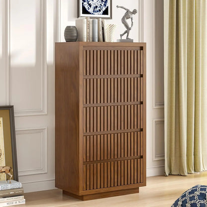 Fluted 9-Drawer Dresser Adds Vintage Charm, Storage & Style