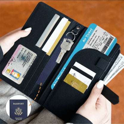 2 Piece - Passport Holder & Travel Wallet Set