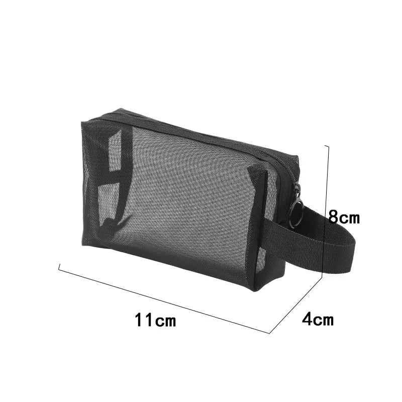 Cosmetic Mesh Makeup Bags - 3 Convenient Sizes