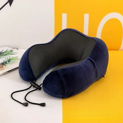 Soft U‑Shaped Memory Foam Pillow for Comfy Travel Rest