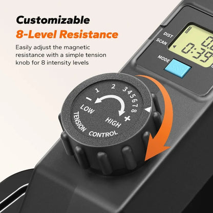 Elliptical Exerciser Machine While Seated or Standing, Quiet & Portable