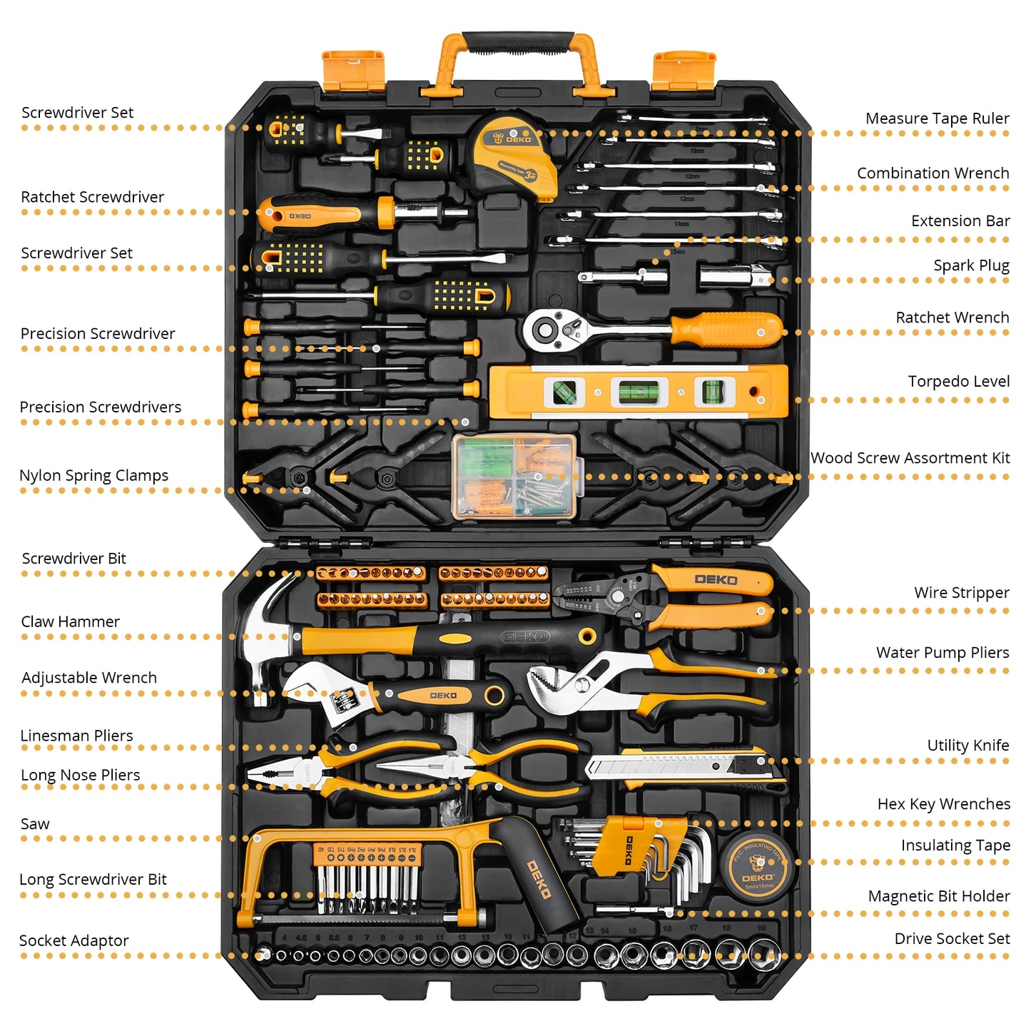 Professional 228-Piece socket and Wrench Set