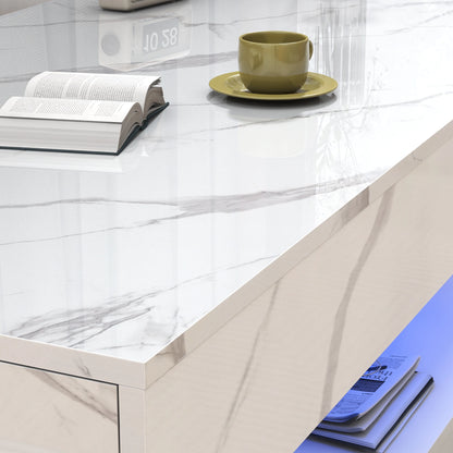 LED‑Lit Hidden Storage Modern Coffee Table that Transforms Your Living Room
