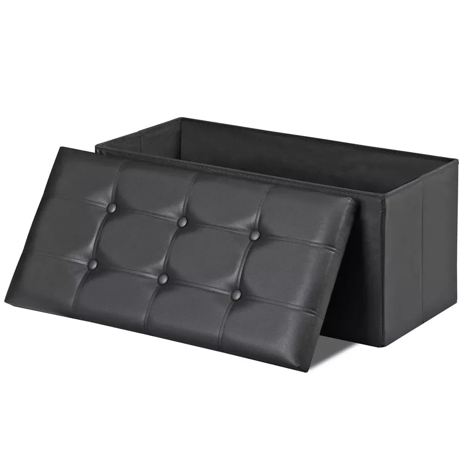 Storage Ottoman Bench Foot Rest Stool for Bedroom Entryway Living Room