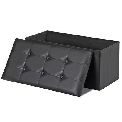 Storage Ottoman Bench Foot Rest Stool for Bedroom Entryway Living Room