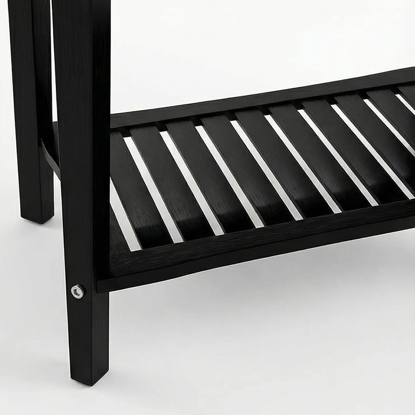 Waterproof Wooden Shower Bench Offers Comfort and Convenient Storage