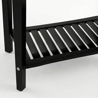 Waterproof Wooden Shower Bench Offers Comfort and Convenient Storage