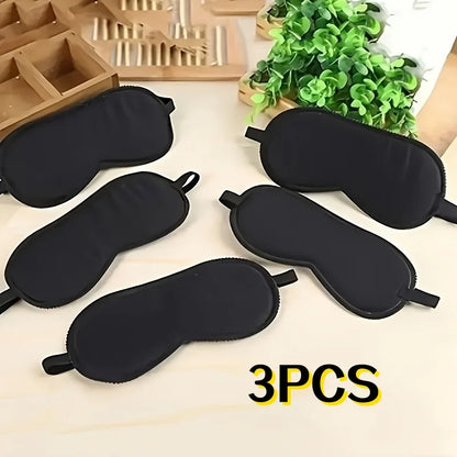 Set of 5 Soft Breathable Eye Masks, lightweight, comfortable and adjustable.