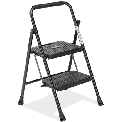 Sturdy Folding Step Ladder with Anti-Slip Pedal, 800lbs Capacity