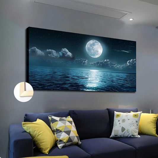 A Calming Coastal Night Scene