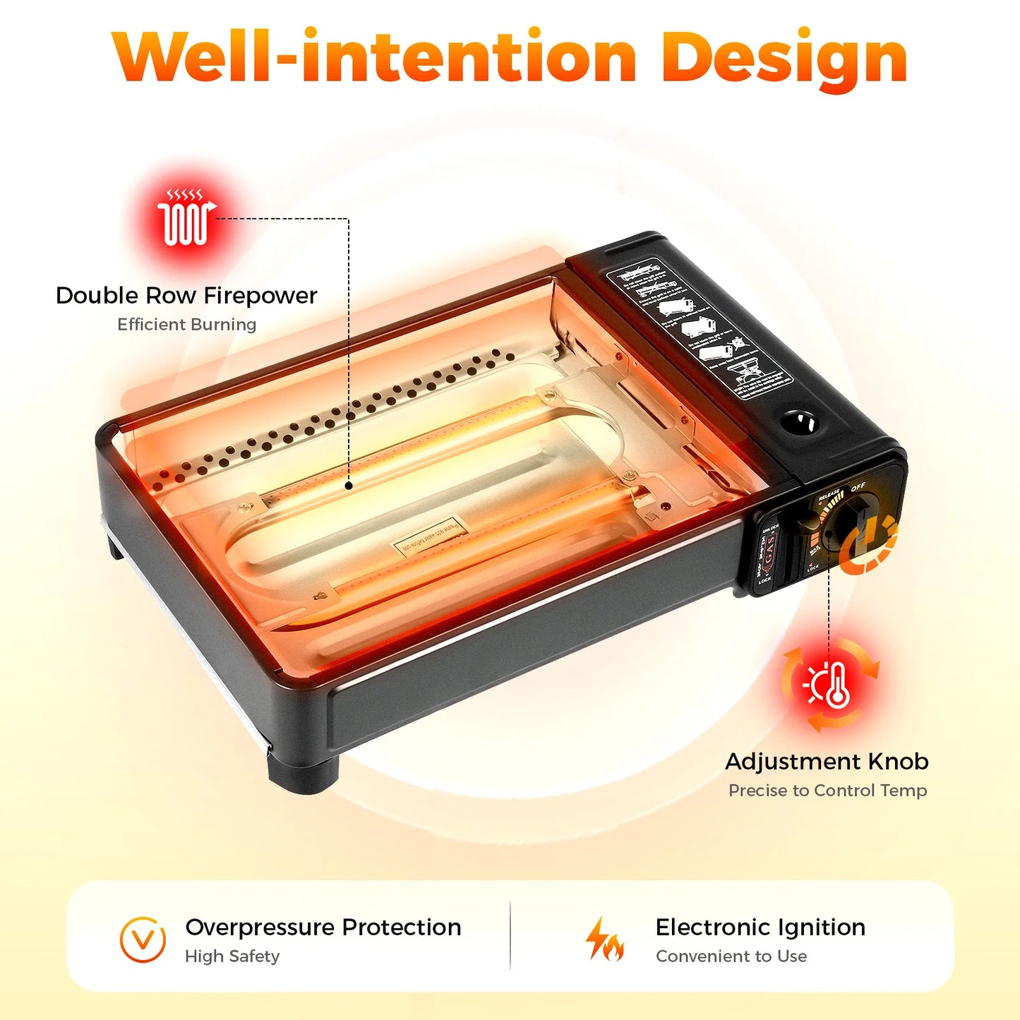 Powerful 0.25–0.3 MPa Output Grill - Fast, Reliable Cooking Outdoors