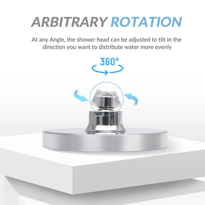 High Pressure Adjustable Stainless Steel Rainfall Shower Head