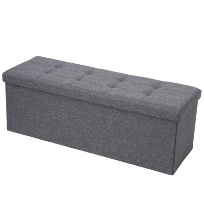 Storage Ottoman Bench Foot Rest Stool for Bedroom Entryway Living Room
