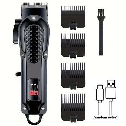 Professional Hair Clipper Kit for Men - Cordless Rechargeable