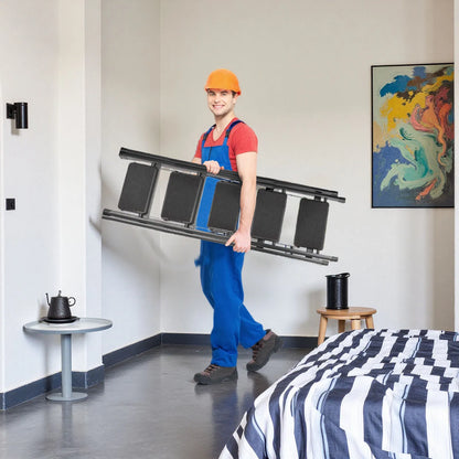 Five‑step folding ladder designed for stable, space‑saving household use