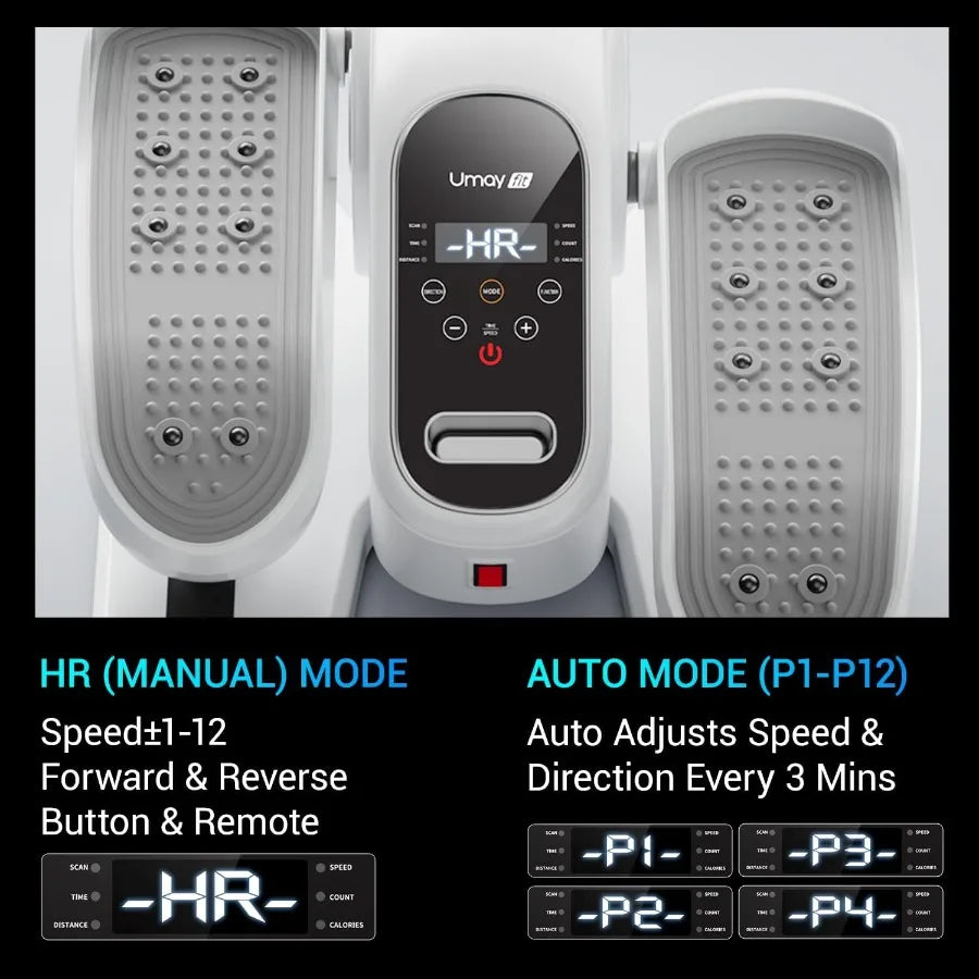Under Desk Elliptical Machine Supporting Gentle, Low-Impact Leg Movement