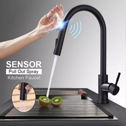 2 Function Touch Control Pull Out Sensor Kitchen Faucet