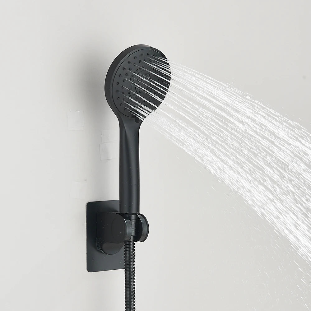 Shower Head Combo 8-12Inch High Pressure Rain Shower Head with Adjustable Extension Arm, 3-way Handheld Shower Spray