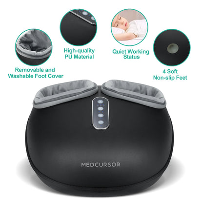 Spa Like Heated Shiatsu Foot Massager Delivers Deep Relief & Relaxation
