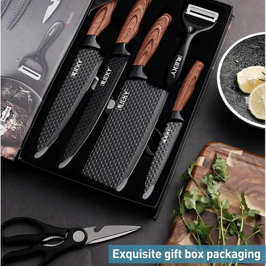 6 Piece Stainless Steel Knife & Tool Set