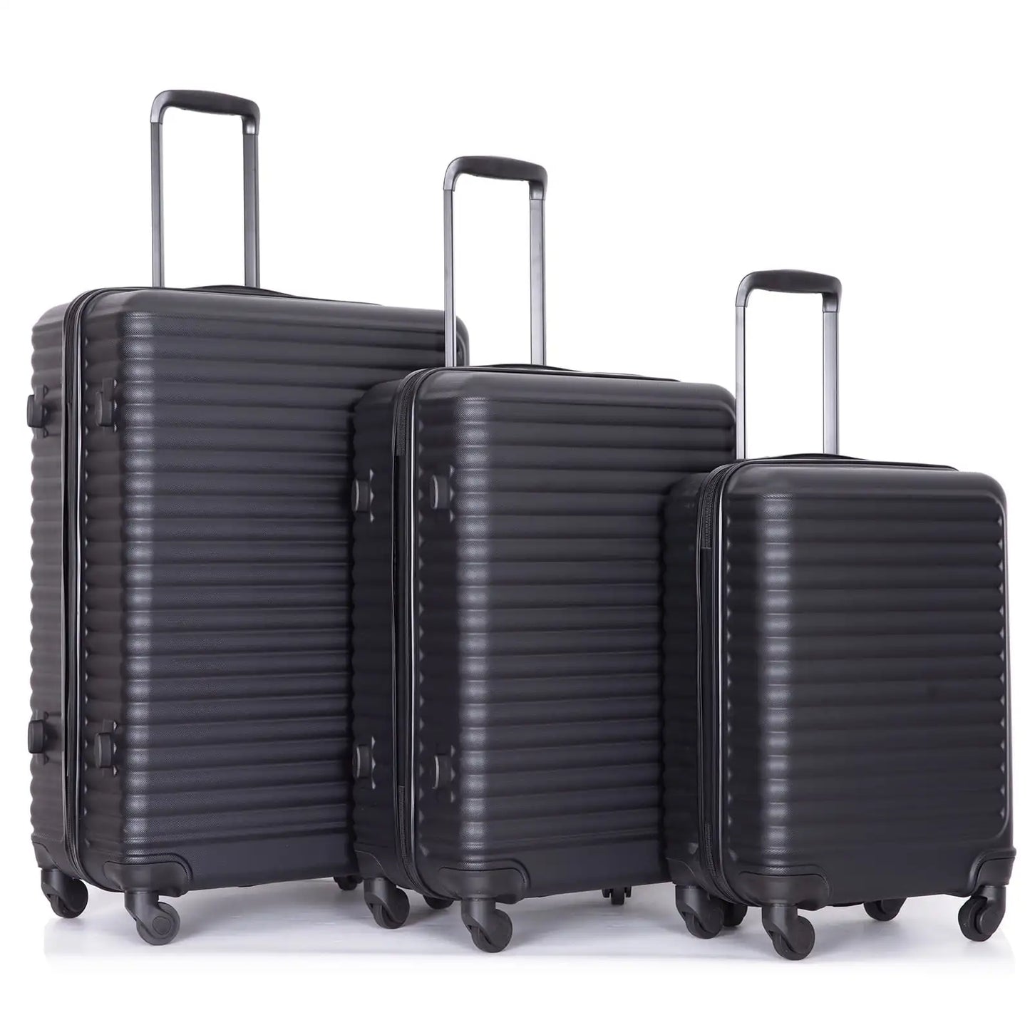 3 Piece Lightweight Hardshell Luggage Set with TSA Lock, Spinner Wheels