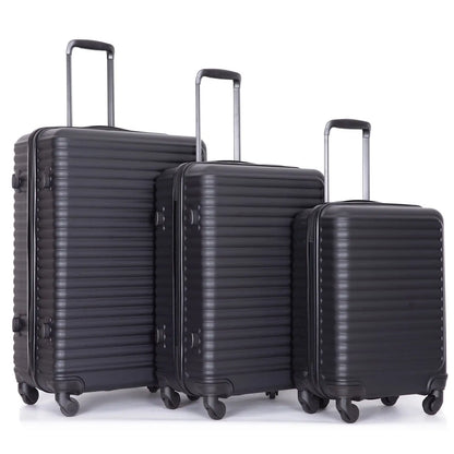 3 Piece Lightweight Hardshell Luggage Set with TSA Lock, Spinner Wheels