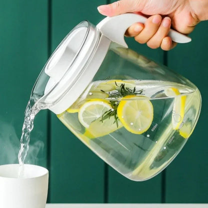 Easy Pouring & Generously Sized Glass Kettle, High Temperature Resistance