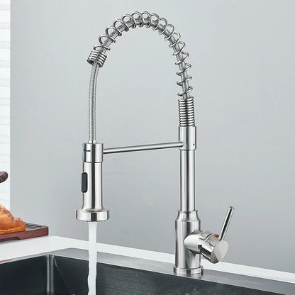 Pull Down Faucet Elevates Kitchen Style & Atmosphere