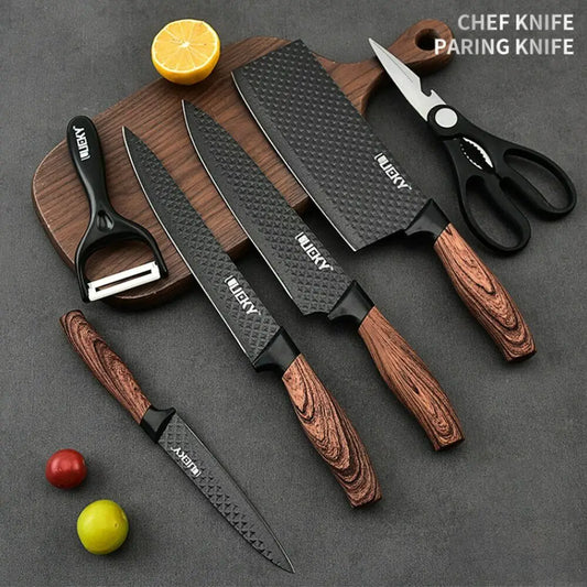 6 Piece Stainless Steel Knife & Tool Set