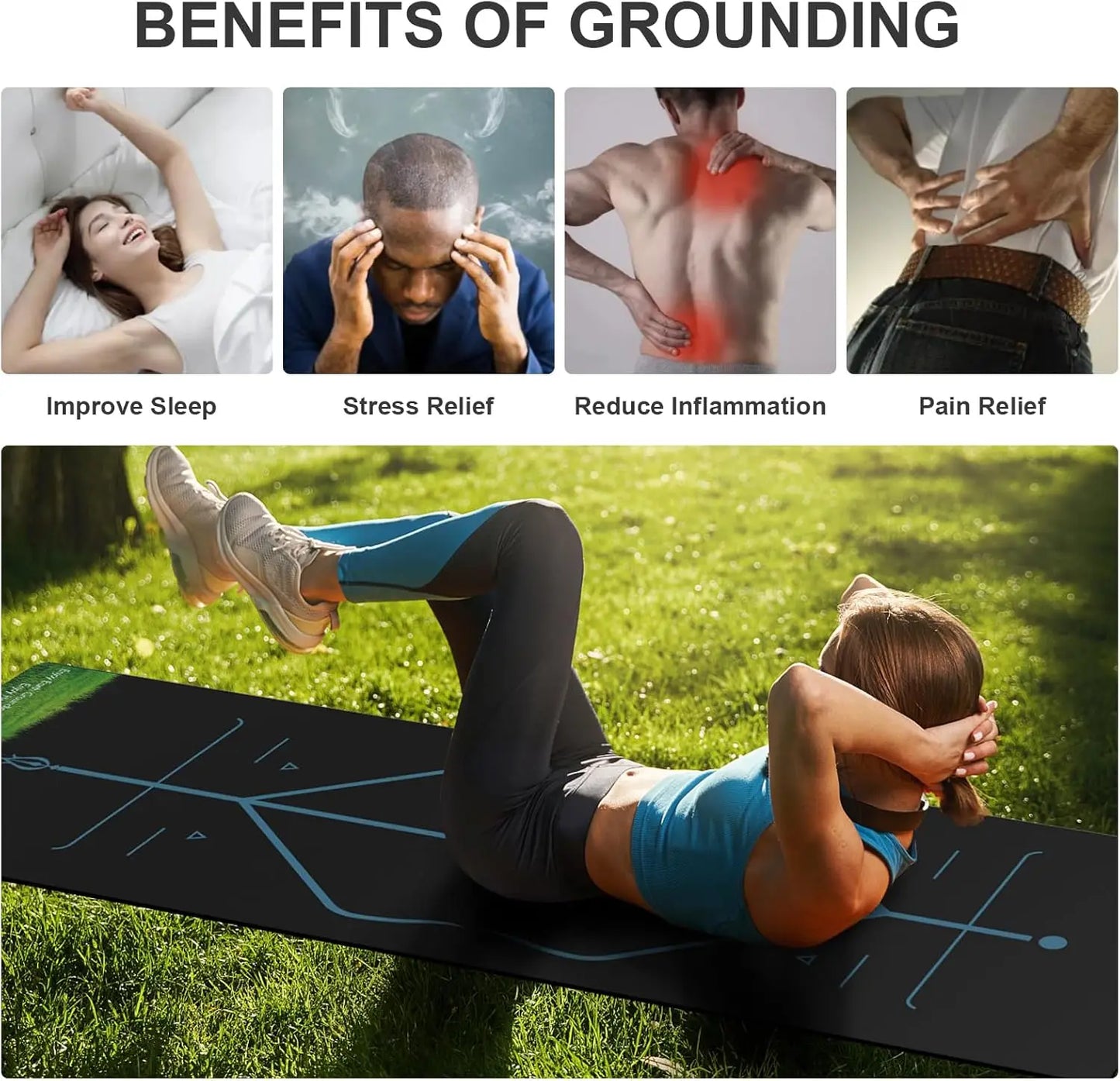 Grounding Yoga Mat Helps to Reconnect & Reset