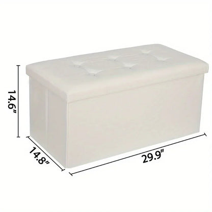 Storage Ottoman Bench Foot Rest Stool for Bedroom Entryway Living Room