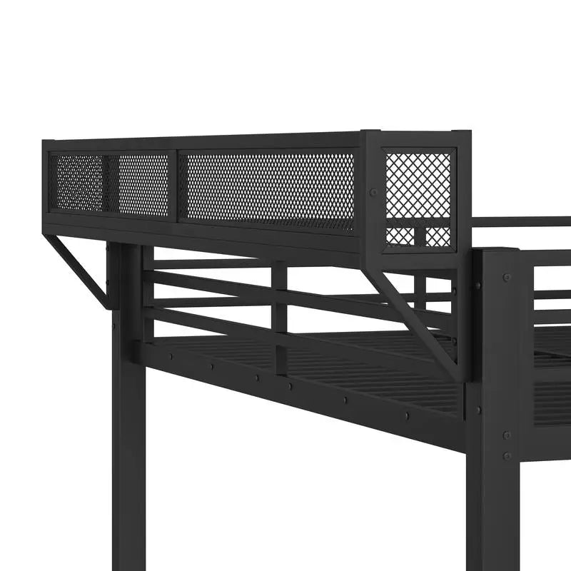 Queen Over Queen Bunk Bed with Storage, USB, Lights & Cozy Convenience
