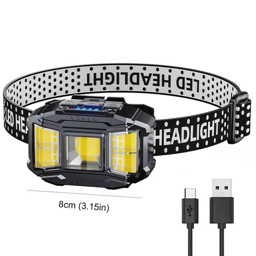 Light Your Way Hands Free Adjustable Ultra-Bright LED Rechargeable Head Light