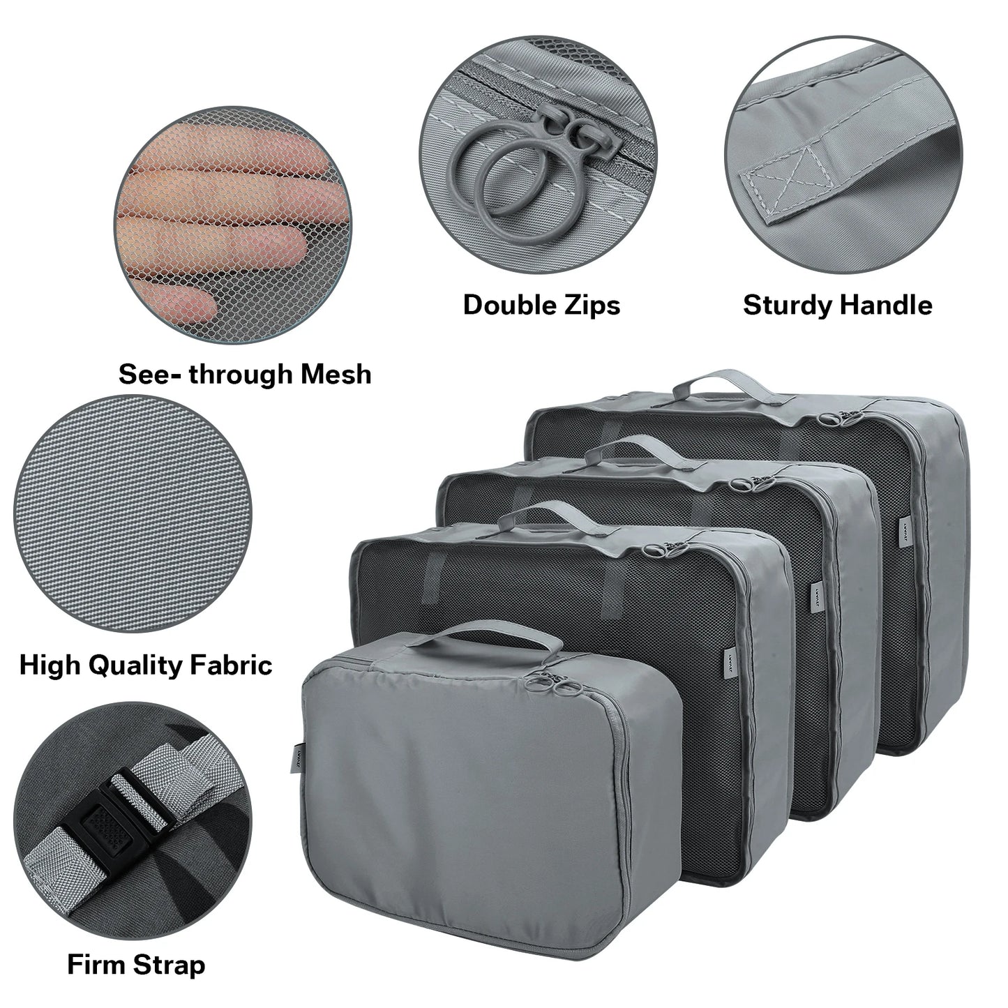 Waterproof Packing Cubes Keeps Luggage Organized