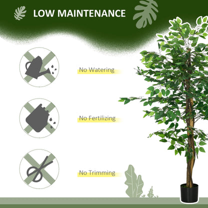 Silk Ficus Plant Warmth Without the Maintenace