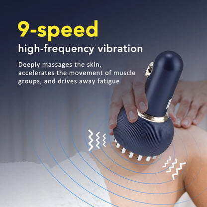 Relax, Recharge & Unwind with This Multi-Function Body & Scalp Massager Featuring Gentle Heat, Vibration & Pulse Micro-Current Technology.     Assists with Lymphatic Drainage