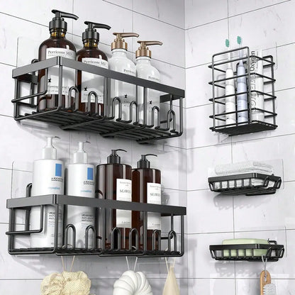 Space-Saving & Stylish Stainless Steel Shower Caddy