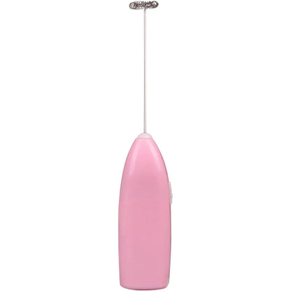 Compact Handheld Frother Whips Creamy Foam & Blends Drinks In Seconds
